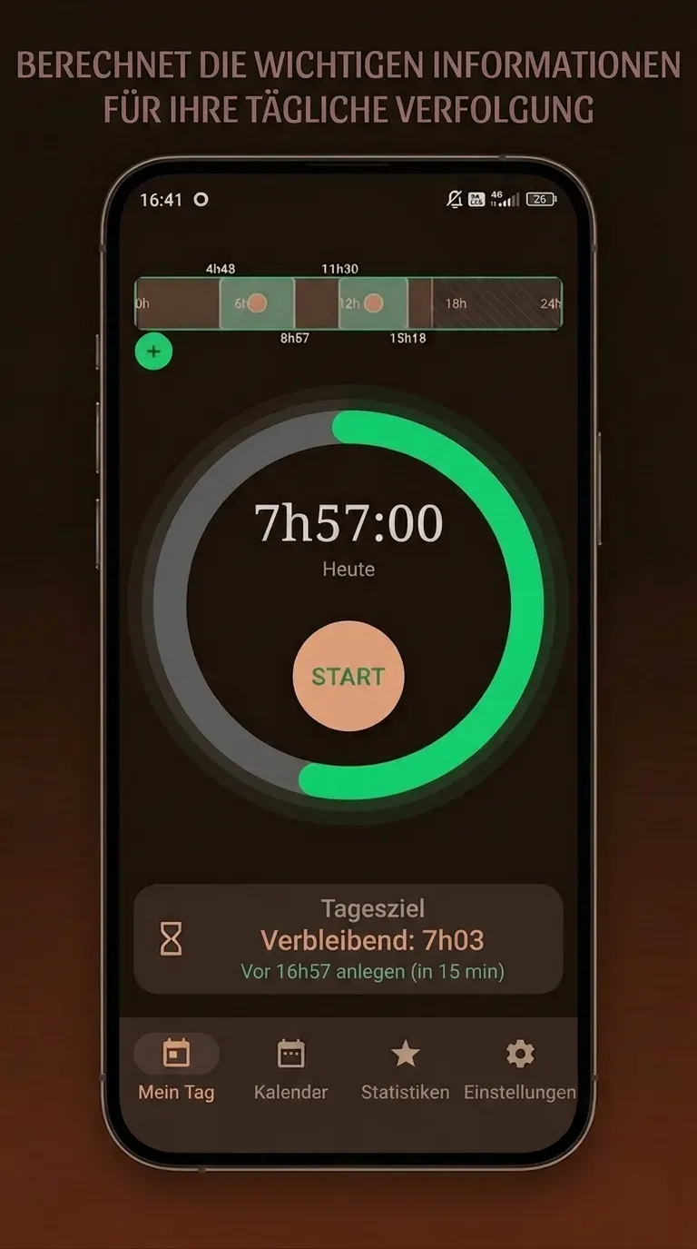 Ring Mate Screenshot – Verfolgung einer Tragesitzung mit dem Verhütungsring
